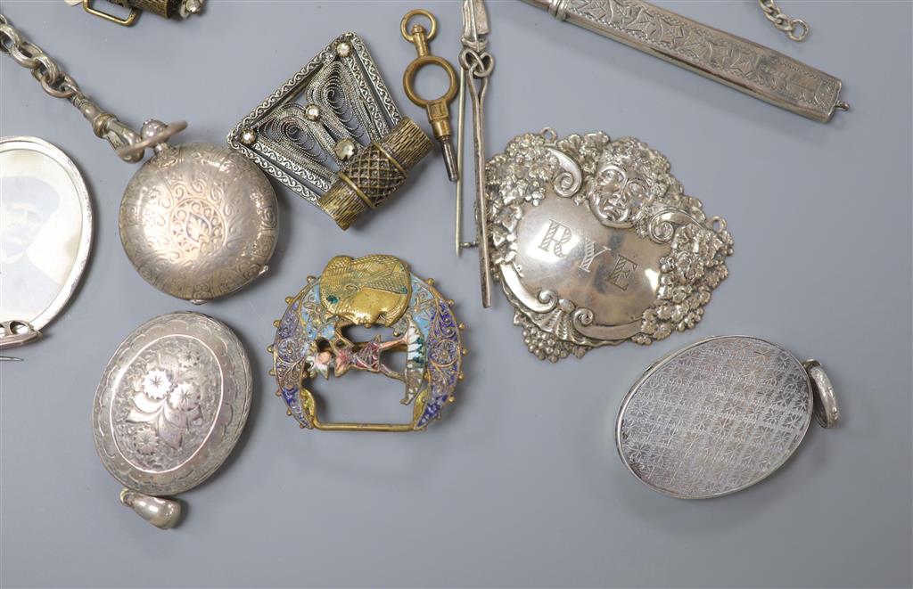 Mixed silver and jewellery etc